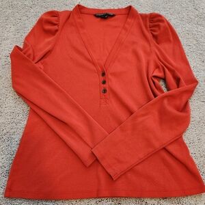 Veronica Beard Sz XL Long Puff Sleep Henley